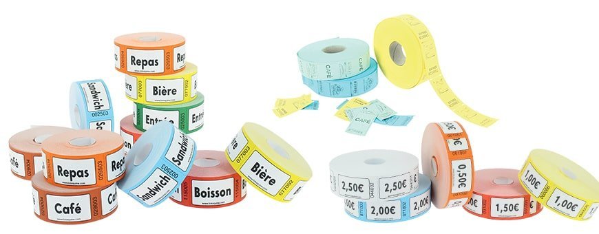 Tickets en rouleaux