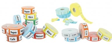 Tickets en rouleaux