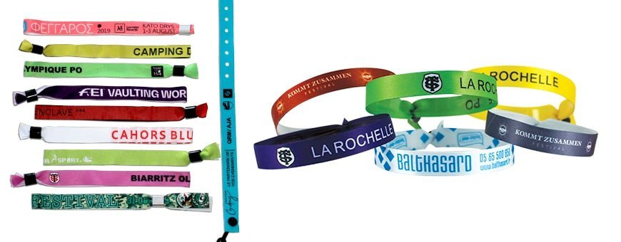 Bracelets en tissu