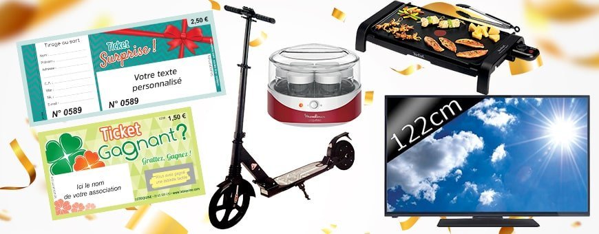 Packs Tickets et lots de Tombola