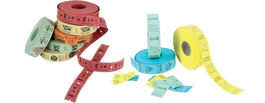 Tickets en rouleau personnalisés