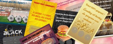 Tickets à gratter personnalisables en ligne