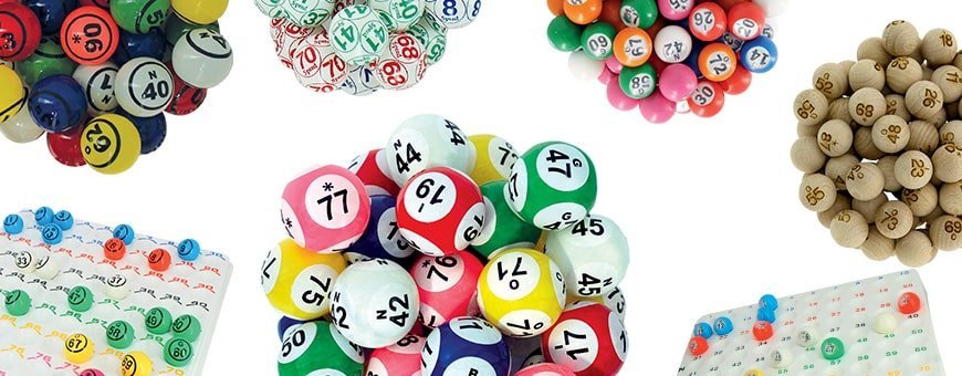 Balles, boules et plateaux loto