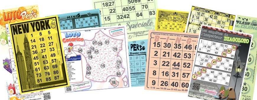 Grilles de loto à thème